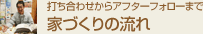家づくりの流れ