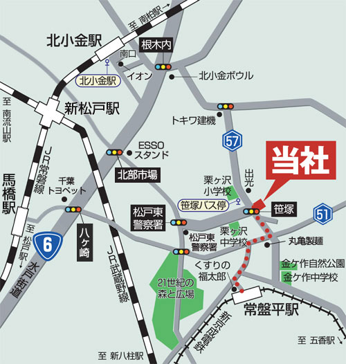 丹澤工務店地図